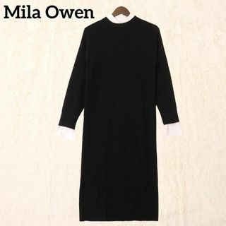 ミラオーウェン(Mila Owen)の【新品】Mila Owen ミラオーウェン シャツ ニット ロング ワンピース(ロングワンピース/マキシワンピース)