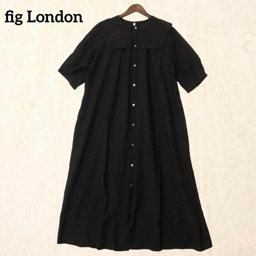 fig London(フィグロンドン)の【美品】fig London フィグロンドン　ワッシャー　セーラー　ワンピース レディースのワンピース(ロングワンピース/マキシワンピース)の商品写真