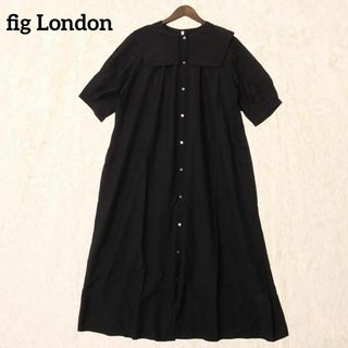 フィグロンドン(fig London)の【美品】fig London フィグロンドン　ワッシャー　セーラー　ワンピース(ロングワンピース/マキシワンピース)