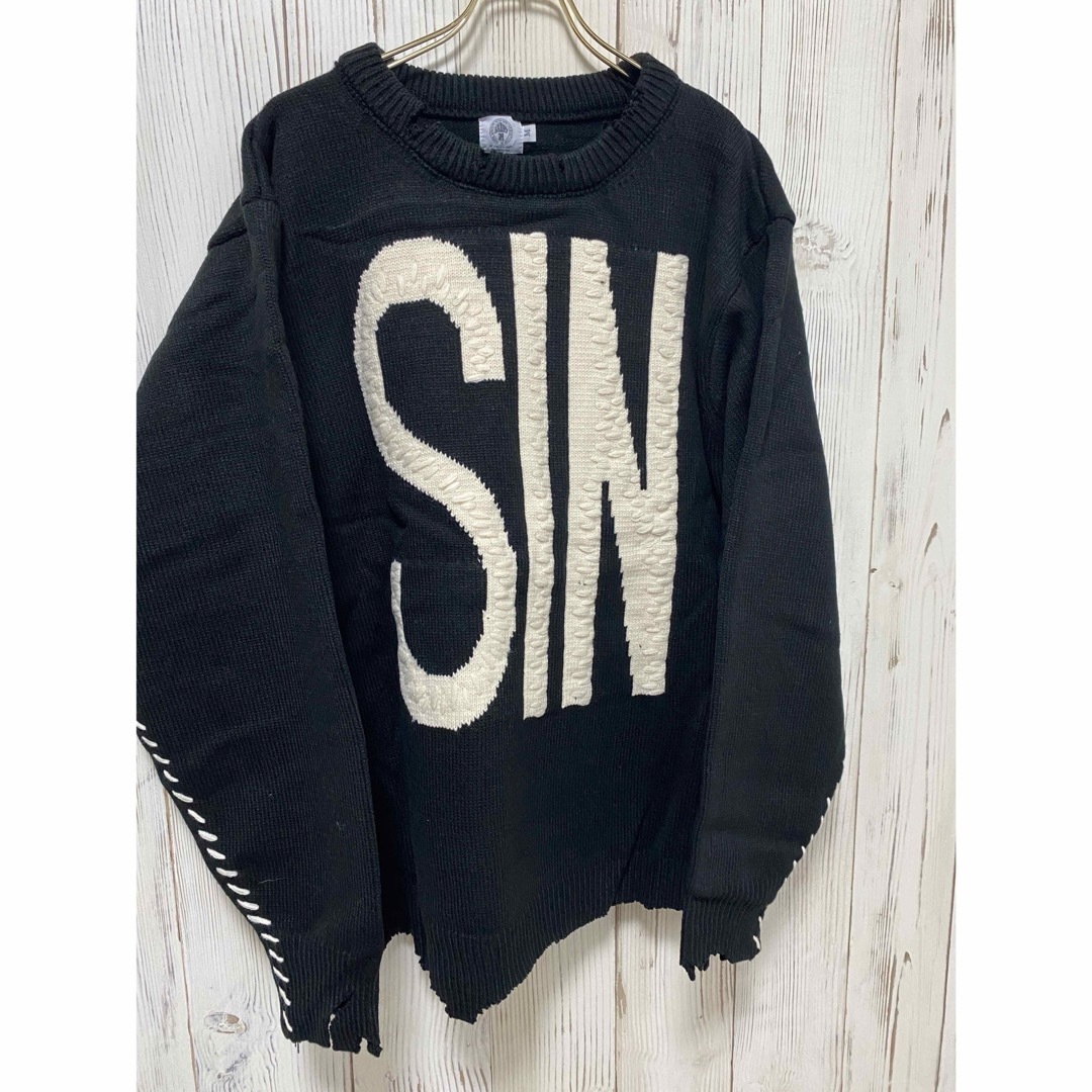 SAINT Mxxxxxx WOOL SWTER ダメージ加工ニット サイズLの通販 by HOWL ...