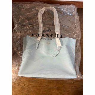 コーチ(COACH)のcoachバック　水色(トートバッグ)