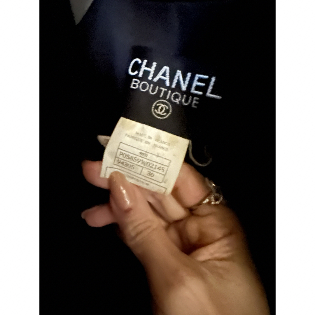 CHANEL(シャネル)のCHANELシャネル☆カシミヤマキシコート☆36☆95A レディースのジャケット/アウター(ロングコート)の商品写真