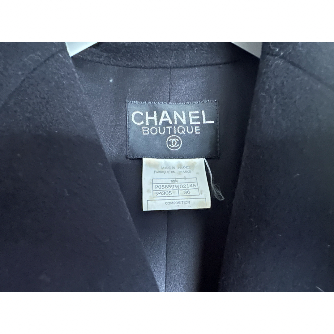 CHANEL(シャネル)のCHANELシャネル☆カシミヤマキシコート☆36☆95A レディースのジャケット/アウター(ロングコート)の商品写真