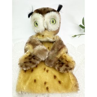 シュタイフ(Steiff)のシュタイフ★Hand-Owl Wittie 17cm★フクロウのハンドパペット(ぬいぐるみ)