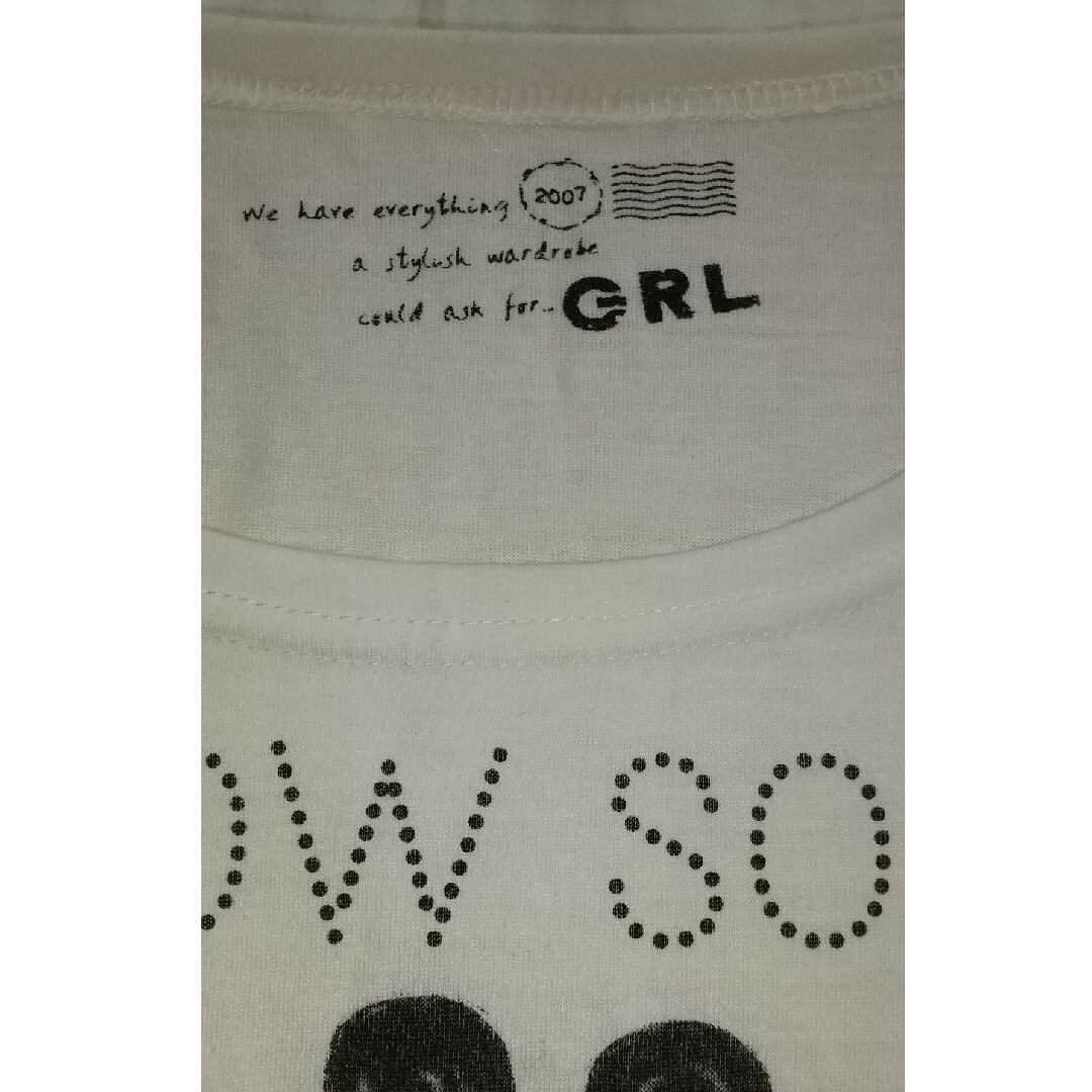 GRL(グレイル)のG R L　Ｔシャツ　値下げ レディースのトップス(Tシャツ(長袖/七分))の商品写真