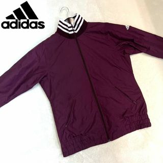 アディダス(adidas)の【adidas アディダス 裏起毛 防寒ジャケット ジャージ ダークレッドＯＴ】(その他)