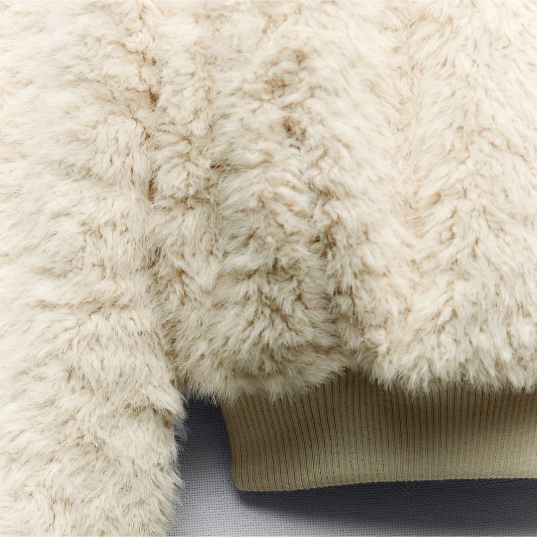 ZARA - ZARA フェイクファークロップドボンバージャケット ZARA - ZARA フェイクファークロップドボンバージャケット