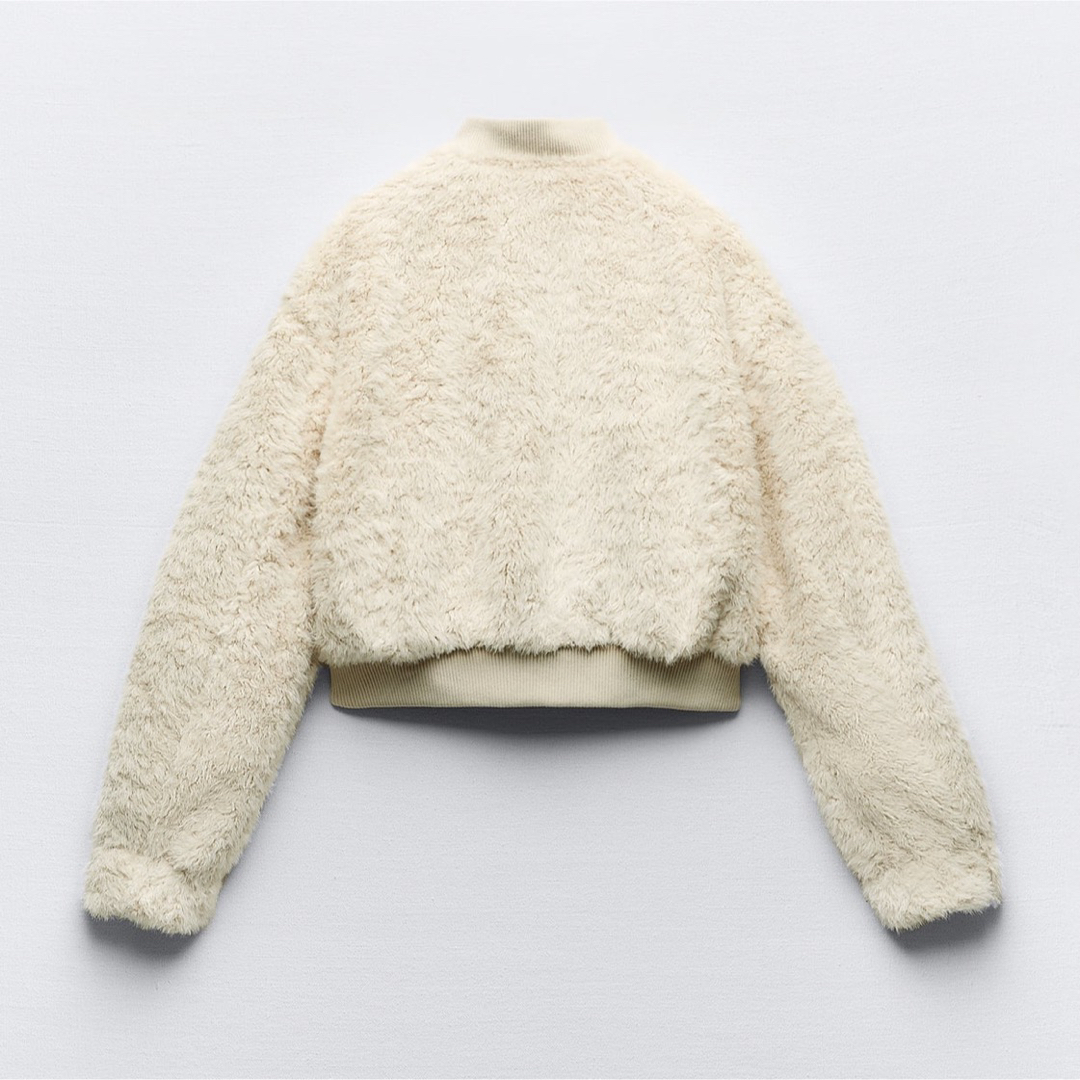 ZARA - ZARA フェイクファークロップドボンバージャケット ZARA - ZARA フェイクファークロップドボンバージャケット