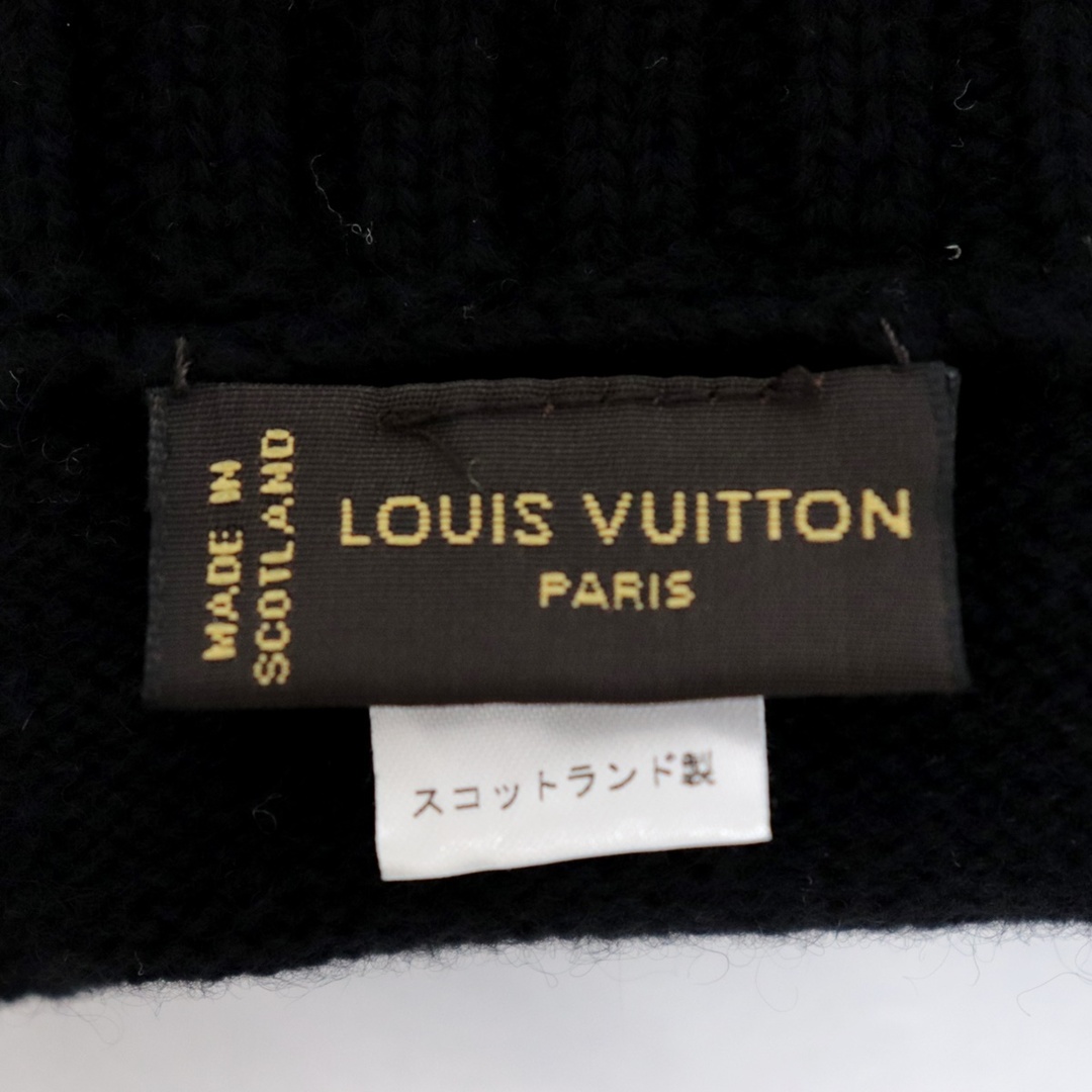 LOUIS VUITTON(ルイヴィトン)の【クリアランスSALE】美品 ルイ・ヴィトン ゴン・ヘルシンキ カシミヤ 手袋 メンズ 黒 ダミエ LVロゴ LOUIS VUITTON メンズのファッション小物(手袋)の商品写真