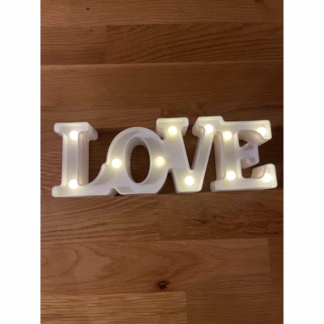 LOVE LEDライト 結婚式やインテリアに使えます インテリア/住まい/日用品のライト/照明/LED(その他)の商品写真