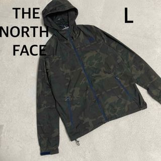 ザノースフェイス(THE NORTH FACE)のノースフェイス　カモフラ柄　ノベルティ エニータイム ウィンド フーディ  L(マウンテンパーカー)