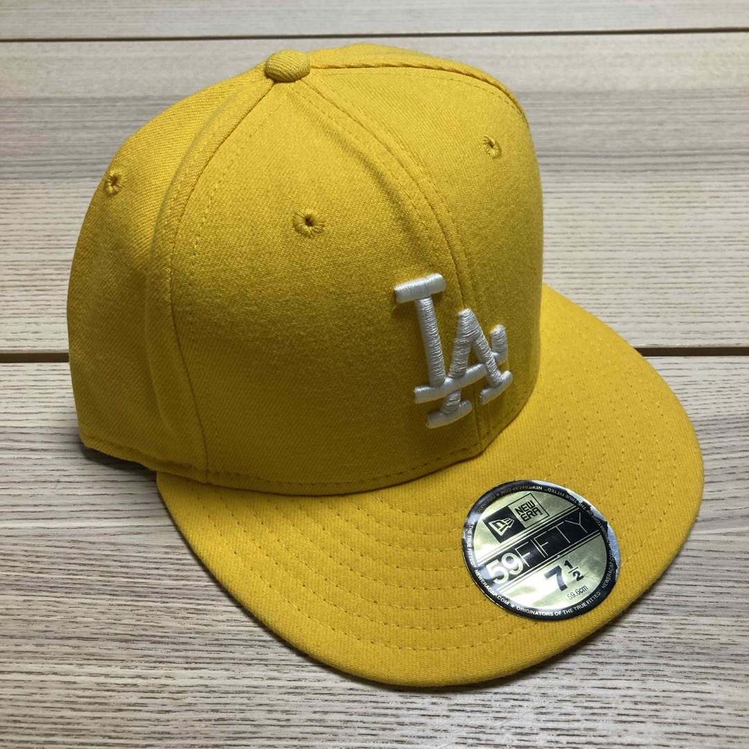 NEW ERA(ニューエラー)のニューエラ　59FIFTY 7 1/2 イエロー メンズの帽子(キャップ)の商品写真