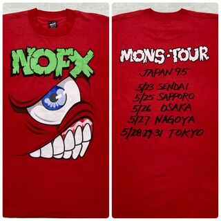 90s NOFX バンドTシャツ JAPAN 95 ツアー PUNKSPRING(Tシャツ/カットソー(半袖/袖なし))
