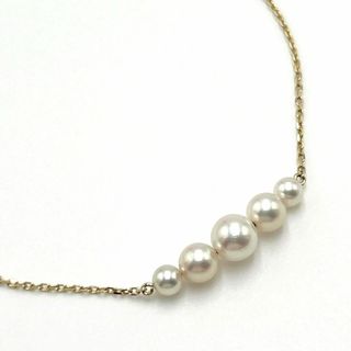 ミキモト(MIKIMOTO)の【5連】ミキモト　 レディース　ネックレス　ペンダント　パール　真珠　ゴールド(ネックレス)