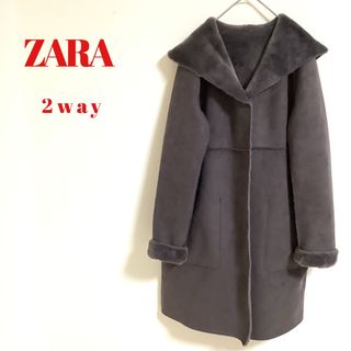 ザラ(ZARA)の【新品同様】ザラ　ZARA リバーシブル　フェイクファー　ムートン　コート(ムートンコート)