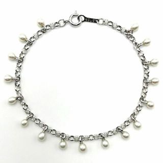 タサキ(TASAKI)の【17Pベビーパール・超美品】タサキ　ブレスレット　バングル　シルバー　真珠(ブレスレット/バングル)