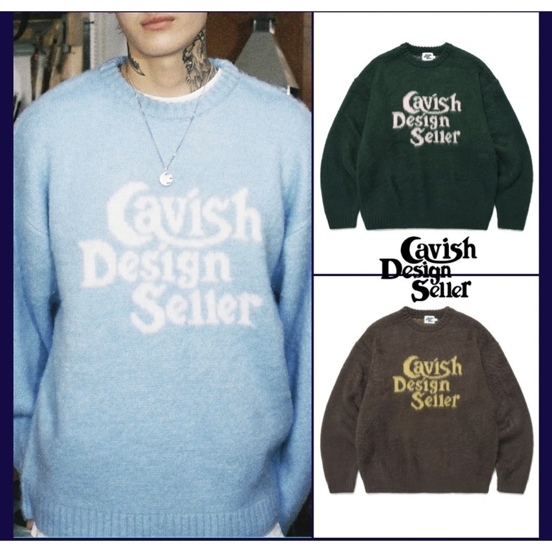 【CAVISH】BRUSHED SELLER LOGO KNIT  レディースのトップス(ニット/セーター)の商品写真