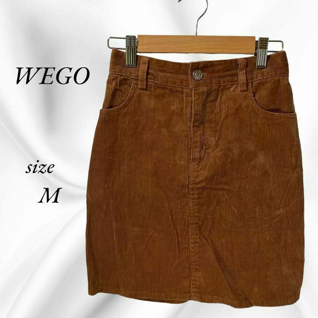 WEGO(ウィゴー)のWEGO ウィゴー　コーデュロイ　ひざ丈　スカート　M レディースのスカート(ひざ丈スカート)の商品写真