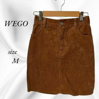 ウィゴー(WEGO)のWEGO ウィゴー　コーデュロイ　ひざ丈　スカート　M(ひざ丈スカート)