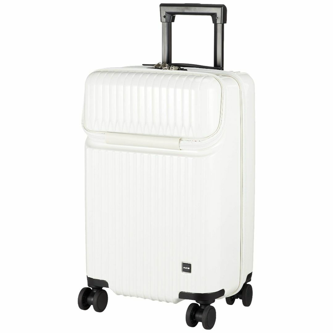 【色: ホワイト】エース スーツケース キャリーケース キャリーバッグ 機内持ちその他