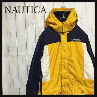 ノーティカ(NAUTICA)のノーティカ中綿ナイロンジャケットワンポイント刺繍ロゴ裏地フリースZ1047(ナイロンジャケット)