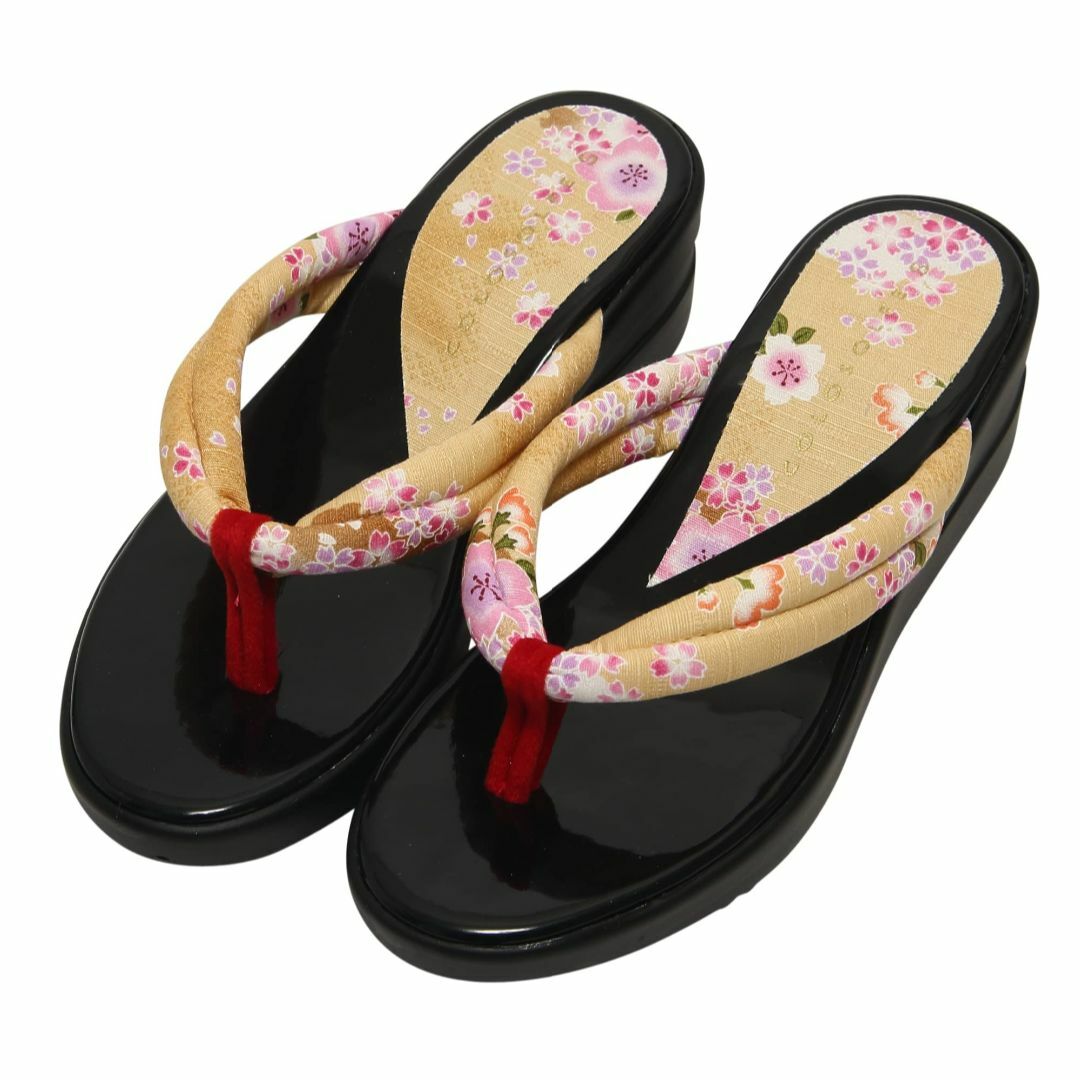 [ハセガワ] レディース 和柄 サンダル 草履 ウレタンソール 日本製 レディースの靴/シューズ(その他)の商品写真