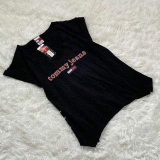 トミージーンズ(TOMMY JEANS)のtommy Jeans (F) ロゴプリント コットン Tシャツ ブラック 半袖(Tシャツ(半袖/袖なし))