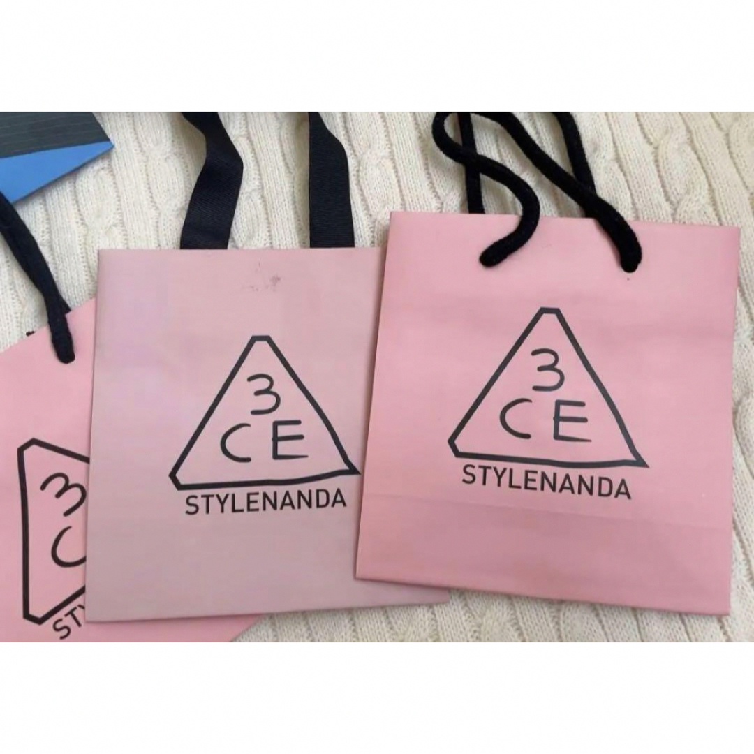 3ce(スリーシーイー)の3CE STYLENANDA スタイルナンダ　ショッパー　紙袋　まとめ売り レディースのバッグ(ショップ袋)の商品写真