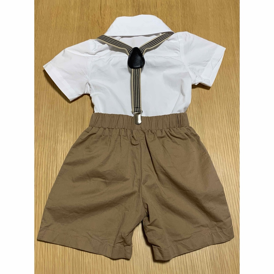 フォーマルタキシード 80cm 美品 キッズ/ベビー/マタニティのベビー服(~85cm)(セレモニードレス/スーツ)の商品写真