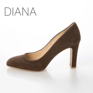 ダイアナ(DIANA)の試着のみ【ダイアナ】DIANA チャンキーヒール　スエード　パンプス　ブラウン(ハイヒール/パンプス)