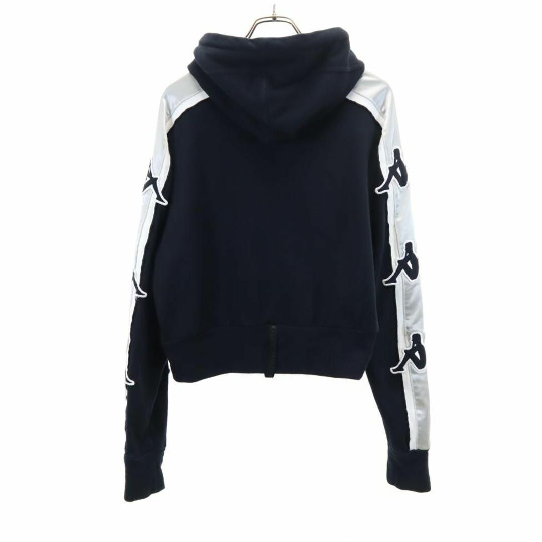 Kappa(カッパ)のカッパ 長袖 スウェットパーカー L ブラック系 Kappa レディース 古着 【240121】 レディースのトップス(パーカー)の商品写真