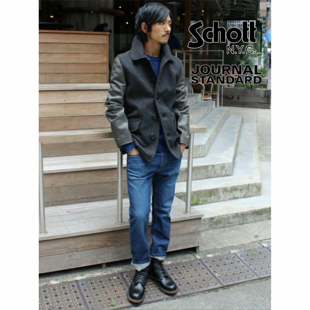 【送料無料】★schott×JOURNAL STANDARD シングルPコート