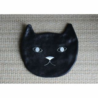 ボンポワン(Bonpoint)のBonpoint レザーポーチ■ボンポワン/ねこ/ネコ/猫/キャット/山羊革(その他)