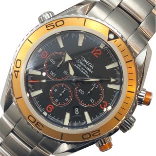 オメガ(OMEGA)の　オメガ OMEGA シーマスター プラネットオーシャン 600M 2218.50.00 ブラック ステンレススティール メンズ 腕時計(その他)