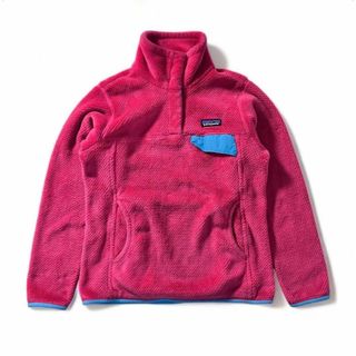 パタゴニア(patagonia)のpatagonia シンチラ スナップT プルオーバー バイカラー ピンク 水色(ブルゾン)