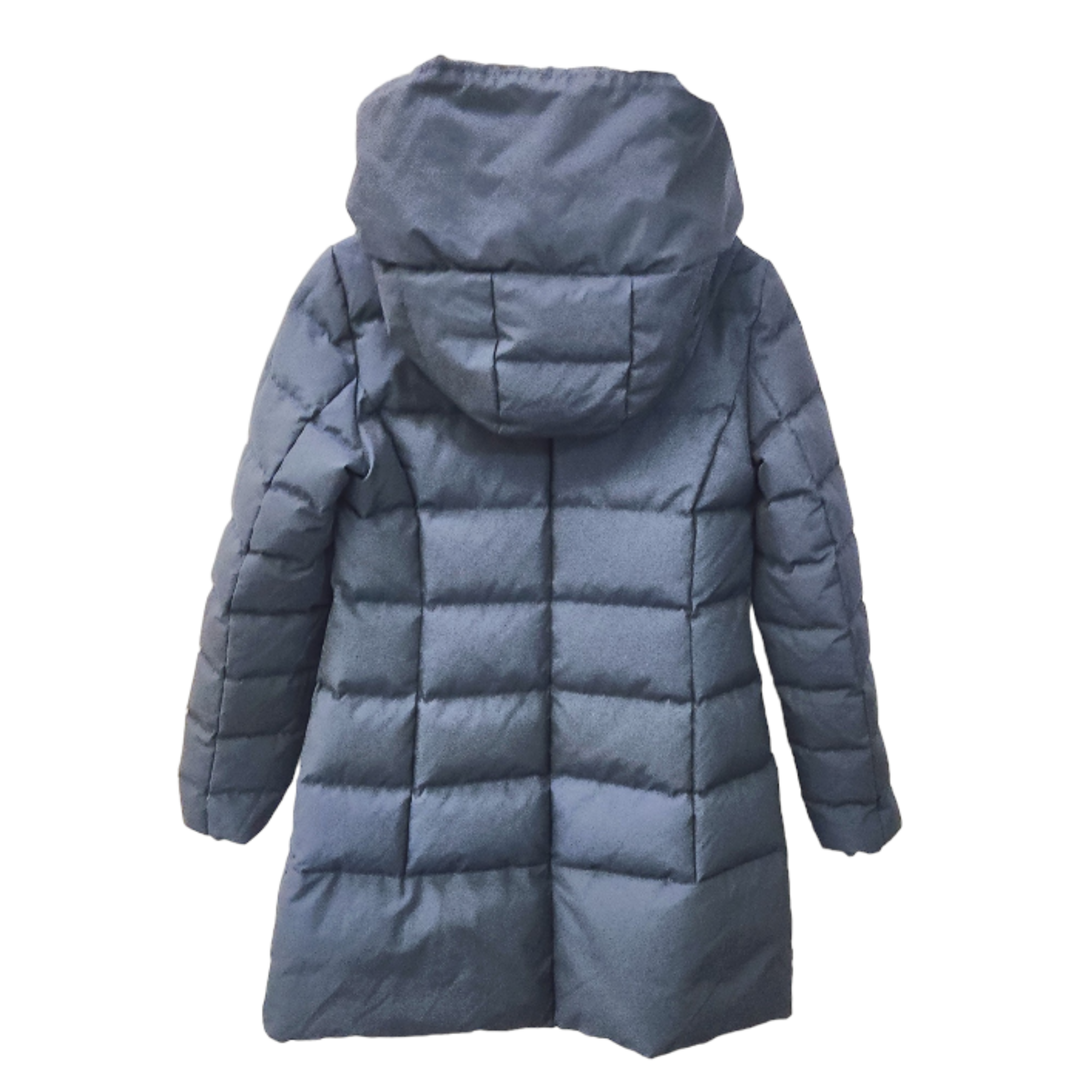 Spick & Span(スピックアンドスパン)のSpick & Span WOOLRICH ダウンコート レディース 冬 ブラック Mサイズ QC-004426 フード  ミドル丈 中古 T1 レディースのジャケット/アウター(ダウンコート)の商品写真