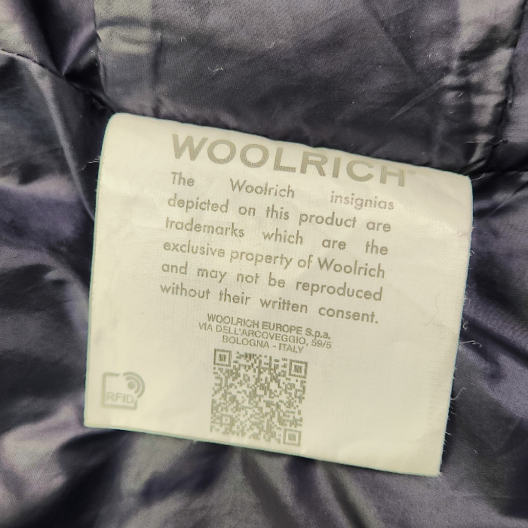 Spick & Span(スピックアンドスパン)のSpick & Span WOOLRICH ダウンコート レディース 冬 ブラック Mサイズ QC-004426 フード  ミドル丈 中古 T1 レディースのジャケット/アウター(ダウンコート)の商品写真