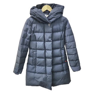 スピックアンドスパン(Spick & Span)のSpick & Span WOOLRICH ダウンコート レディース 冬 ブラック Mサイズ QC-004426 フード  ミドル丈 中古 T1(ダウンコート)