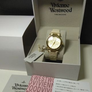 ヴィヴィアン(Vivienne Westwood) 白 腕時計(レディース)（レザー）の