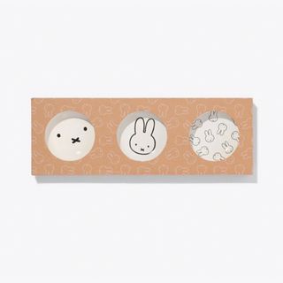 ミッフィー(miffy)の【日本未発売】ミッフィー　ナインチェ　小皿3個セット　miffy オランダ限定(食器)