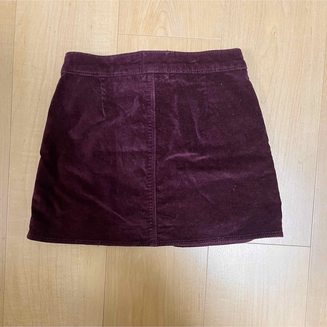 ZARA KIDS(ザラキッズ)のZARA ベロアスカート　size110 キッズ/ベビー/マタニティのキッズ服女の子用(90cm~)(スカート)の商品写真