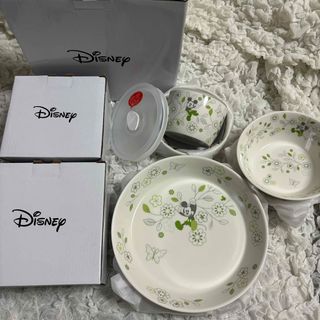 ディズニーDisney ミッキーミニー　パスタカレー皿サラダボウル　レンジパック(食器)