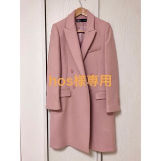 ザラ(ZARA)のhos様専用【大人かわいい】ZARA ウール混紡ダブルブレスト仕様コート(ロングコート)