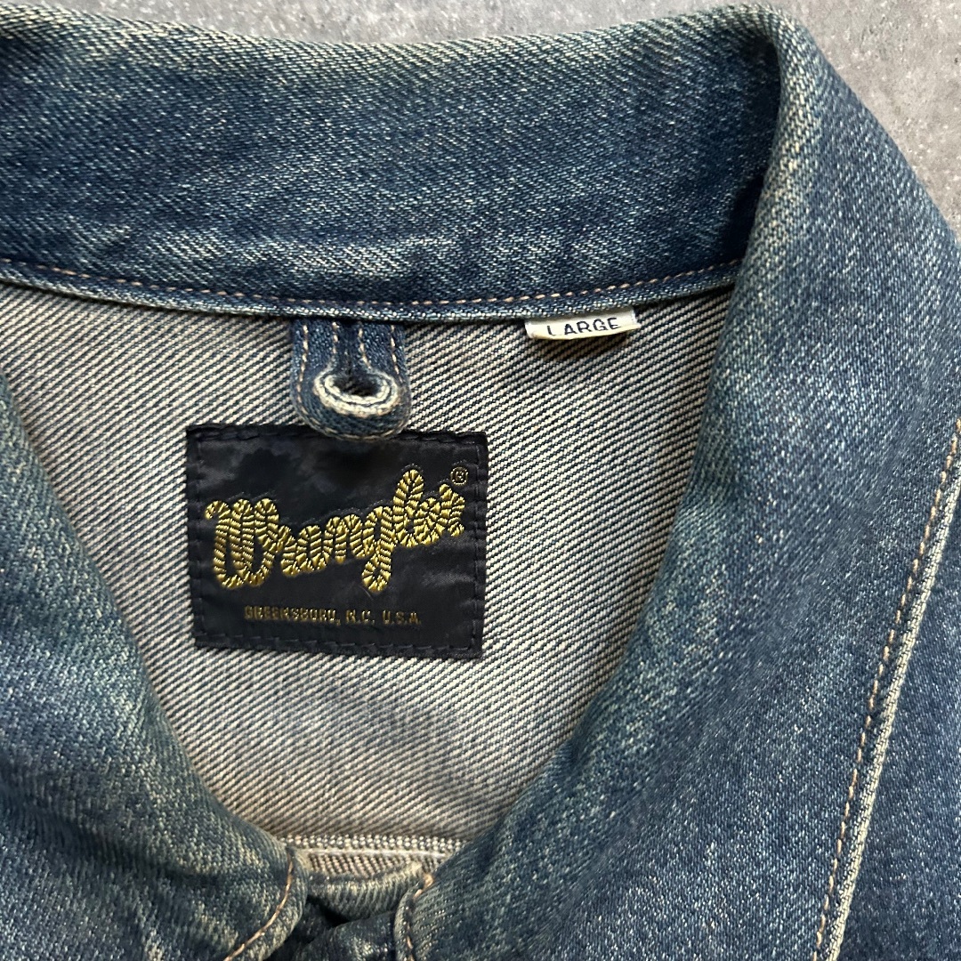 Wrangler(ラングラー)のwrangler ラングラー gジャン/デニムジャケット 濃紺 L  メンズのジャケット/アウター(Gジャン/デニムジャケット)の商品写真