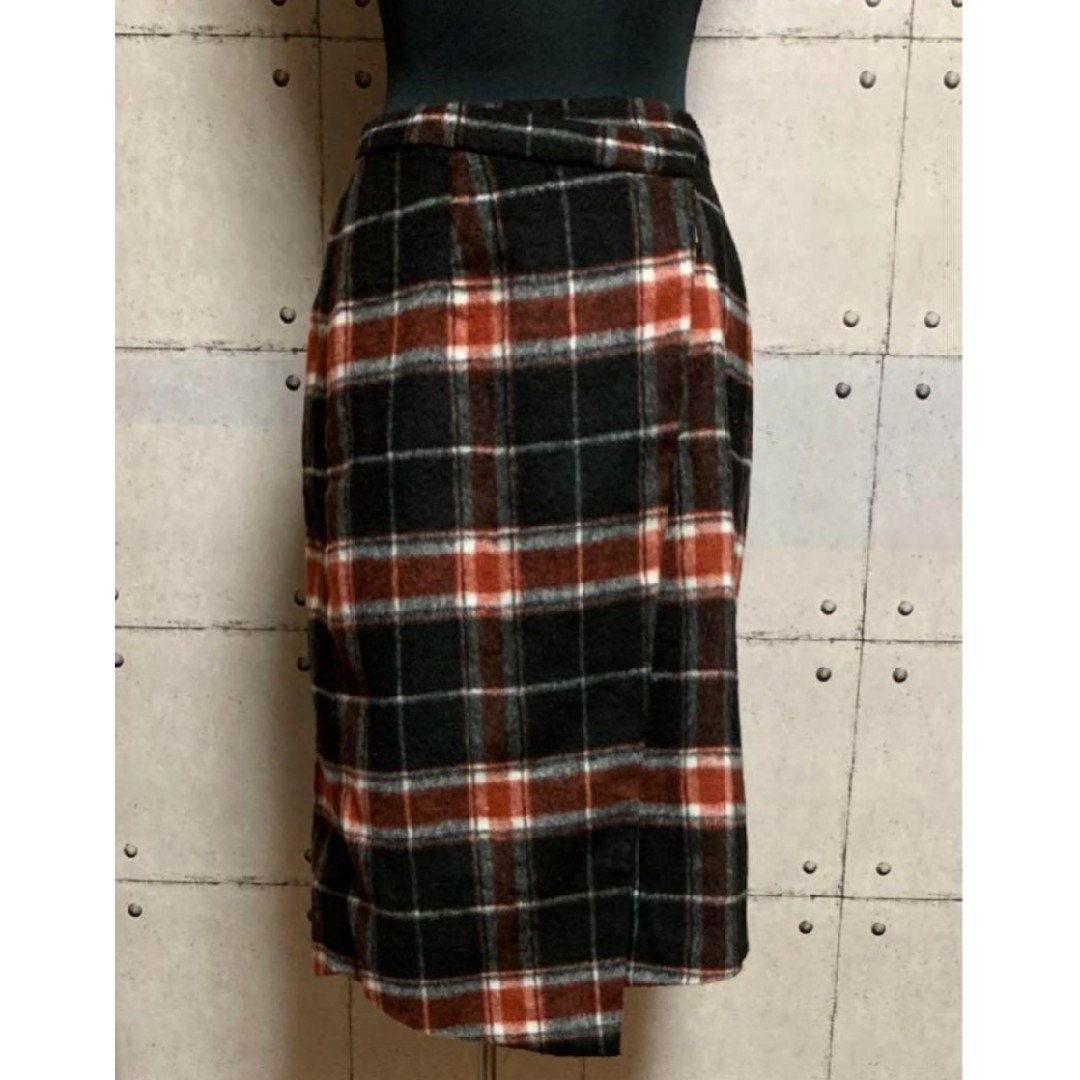 JEANASIS(ジーナシス)のJEANASIS ジーナシス　チェック柄　巻き スカート レディースのスカート(ひざ丈スカート)の商品写真