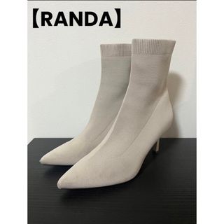 ランダ(RANDA)の【RANDA】ソフトストレッチニットソックスブーツ　LLサイズ(ブーツ)