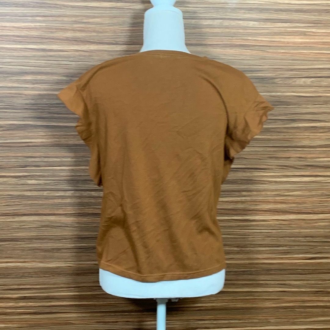 INGNI(イング)のイング INGNI Tシャツ Mサイズ 茶色 ブラウン 半袖 無地 レディース レディースのトップス(Tシャツ(半袖/袖なし))の商品写真