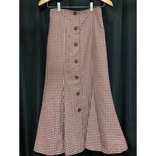 ミッシュマッシュ(MISCH MASCH)の【美品】ミッシュマッシュ❤︎マーメイドスカート　チェック柄(ロングスカート)