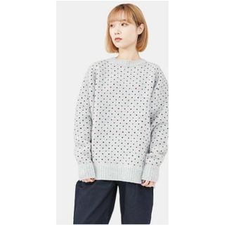 LENO リノ BIRD'S-EYE JACQUARD SWEATER(トレーナー/スウェット)