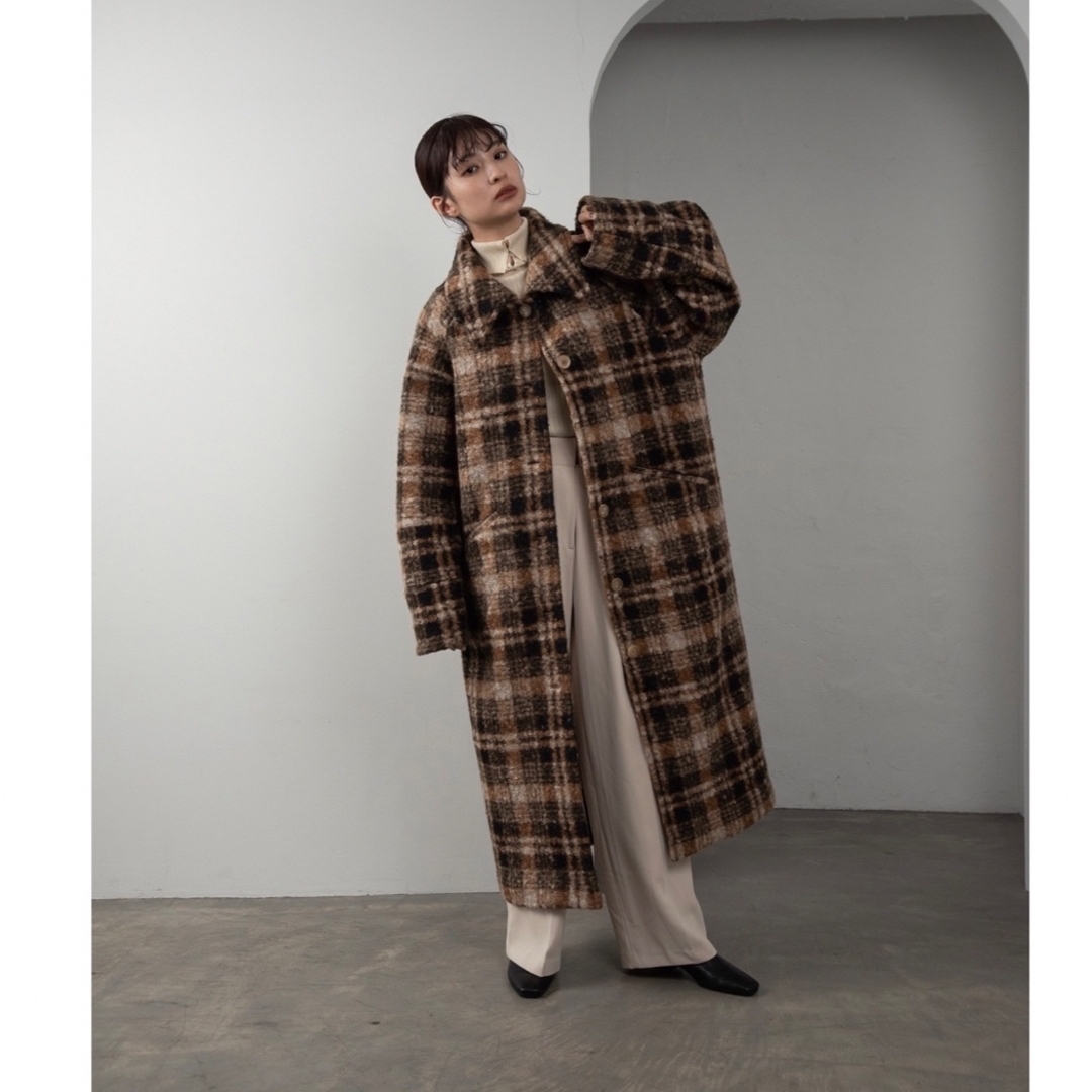 Amiur soutien collar shaggy coat メンズのジャケット/アウター(ステンカラーコート)の商品写真